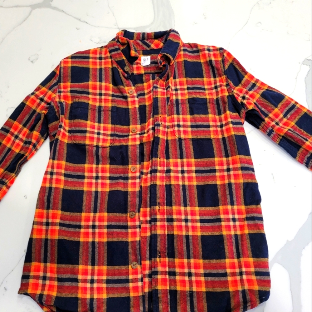 Gap kids flannel shirt